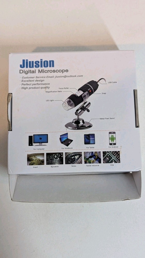 Juision Digital Microscope with Stand Great for Computer Tablet or Phone Small