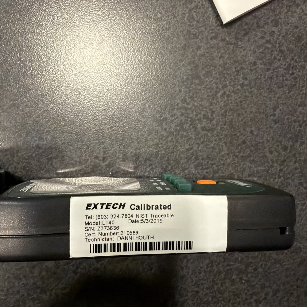 Extech LT40 LED Light Meter Complete Model