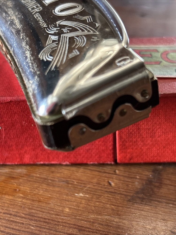 Antique M. Hohner “G” Key Echo Harmonica! Rare!