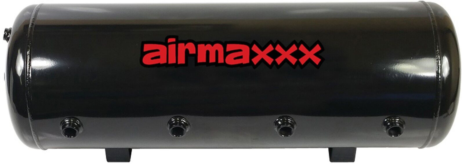 airmaxxx 8 Gallon Black Steel Air Tank 9-Port For Air Ride or Train Horn