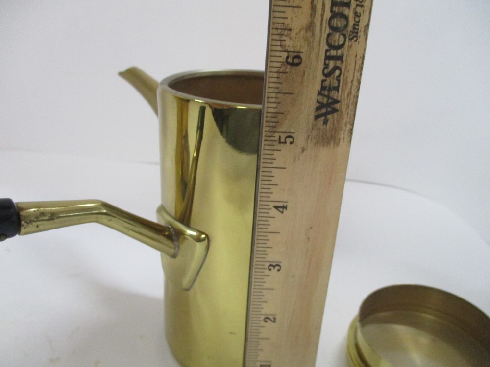 Single Serve Brass Tea or Coffee Pot with Stand .. Japan