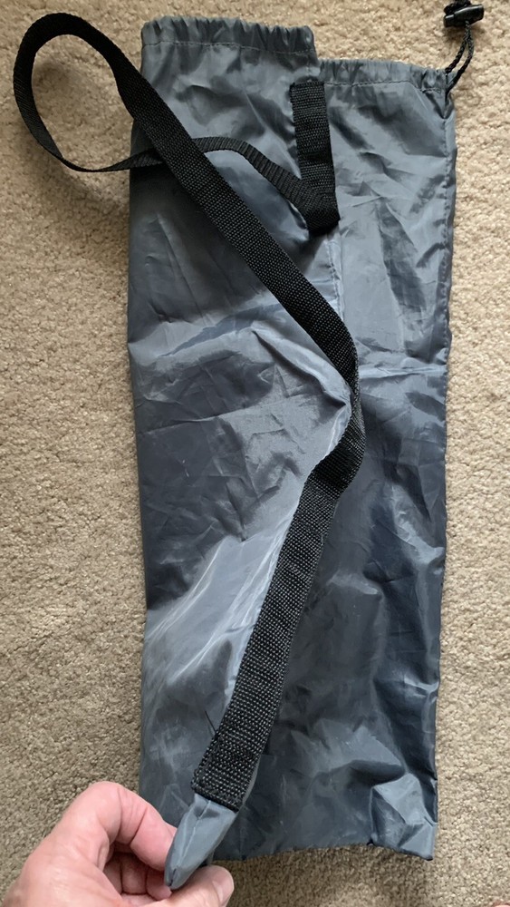 Eddie Bauer Lightweight Nylon Bag Drawstring~Duffle Style~One Strap~Charcoal