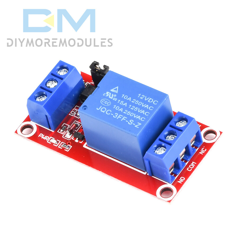 12V 1 Channel Relay High & Low Level Trigger Module With Optocoupler Isolation