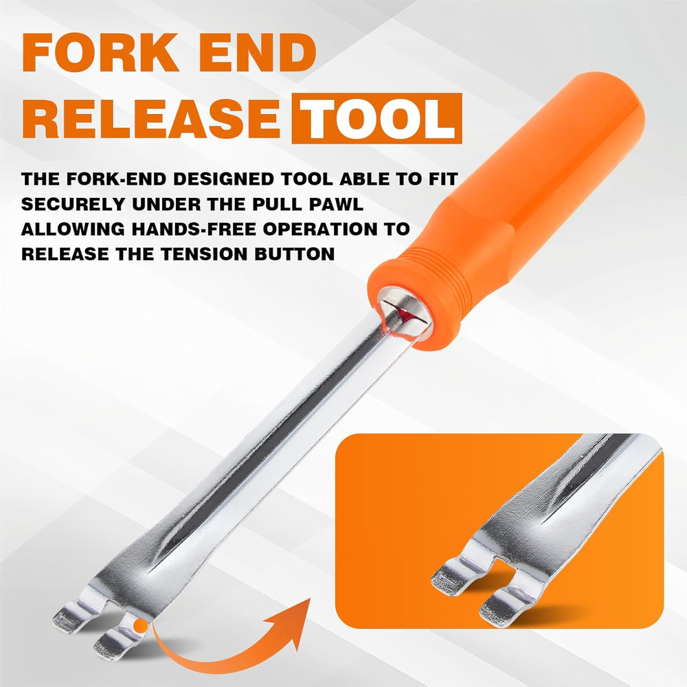 2PCS Automatic Slack Adjuster Tools, 5/16'' Double Square Ratcheting Wrench & Fo