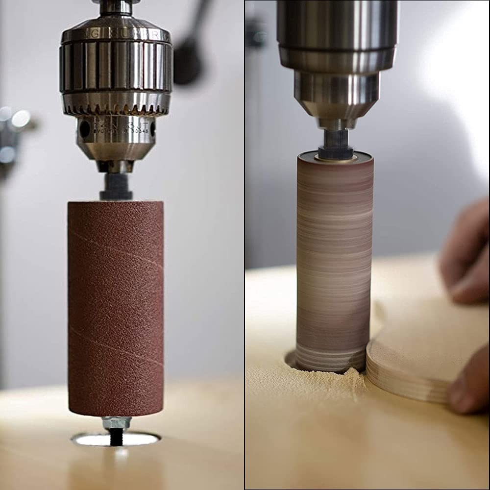 scottchen PRO Spindle Sander Adaptor 4-1/2" x 1/2" with Rubber Sanding Drum...