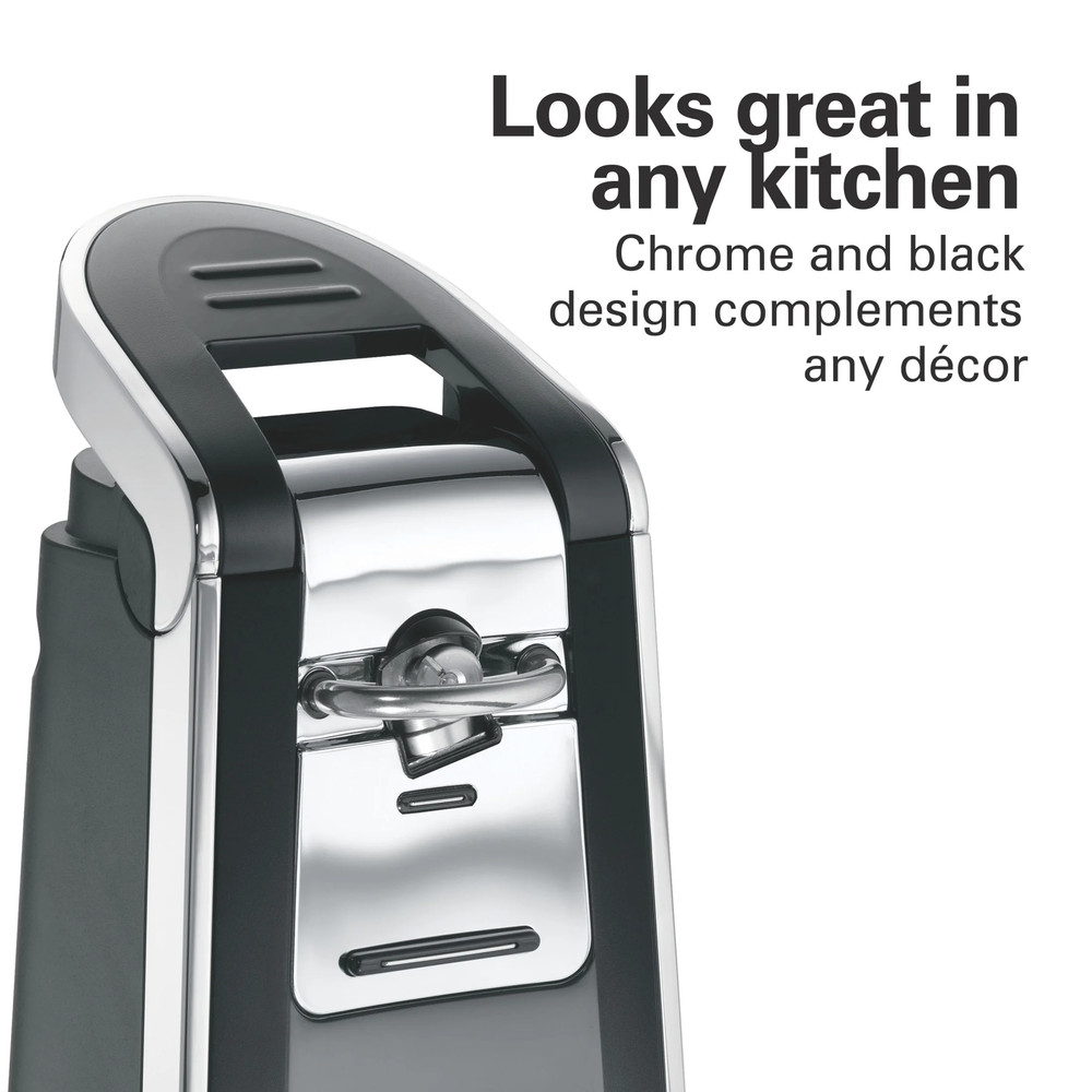 Smooth Edge Automatic Electric Can Opener, Black & Stainless