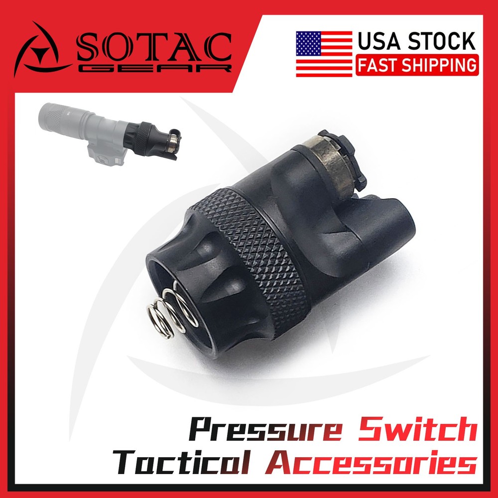 Replacement Hot Button Flashlight Tail Cap For M300 M600 PLH-V2 Weaponlight