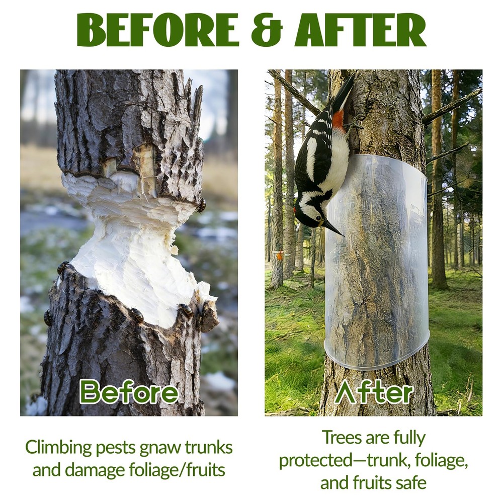 Iguana Tree Wrap Thick PET Trunk Protector 94.5x15.75in AntiClimb Guard