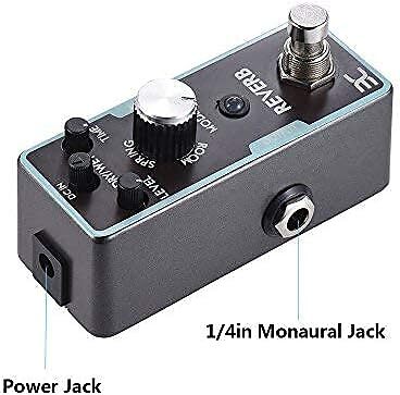 Reverb Guitar Effect Pedal With 3 Settings Led Indicator Compact Design