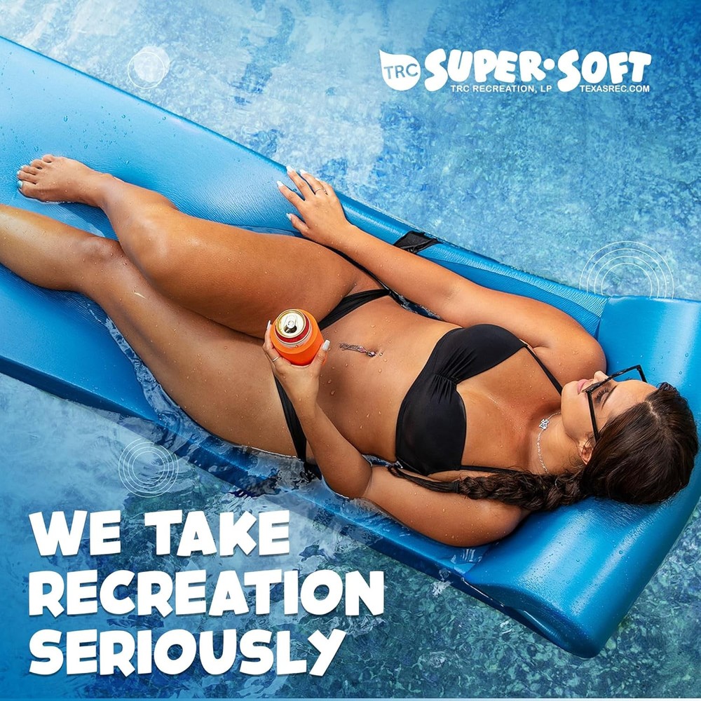 Sunsation Thick Foam Pool Float Lounger w/Headrest