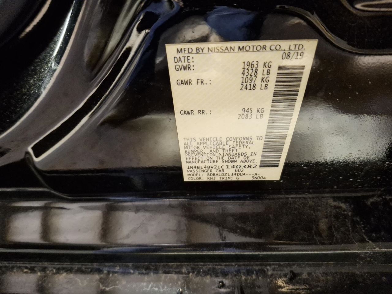 2020 Nissan Altima Rear Steering Stabilizer Used FWD 115k Miles OEM 524-10338