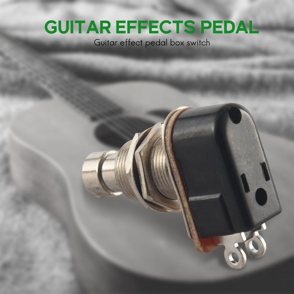 Guitar Effects Pedal Box Momentary SPST Button Stomp Foot Push Button Pack5554
