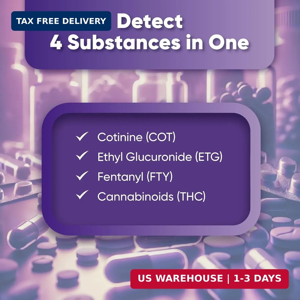 Prime Screen Multi-Panel Urine Test - Testing for THC, Nicotine (COT), Alcohol T