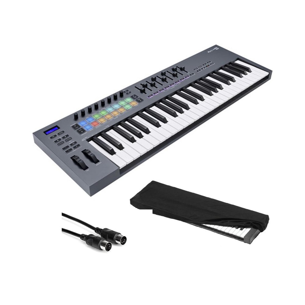 Novation FLkey 49-Key USB MIDI Keyboard Controller for FL Studio Bundle with ...
