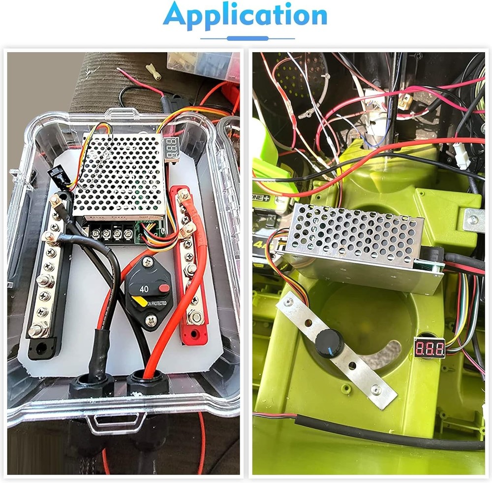 High-Efficiency PWM DC Motor Controller with Adjustable Potentiometer & Switch