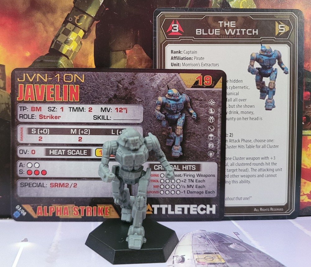Battletech Javelin Mech Inner Sphere Recon Lance Miniature
