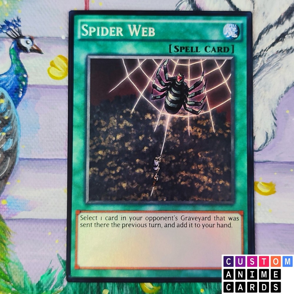 Spider Web dyi ANIME EFFECT HOLO card