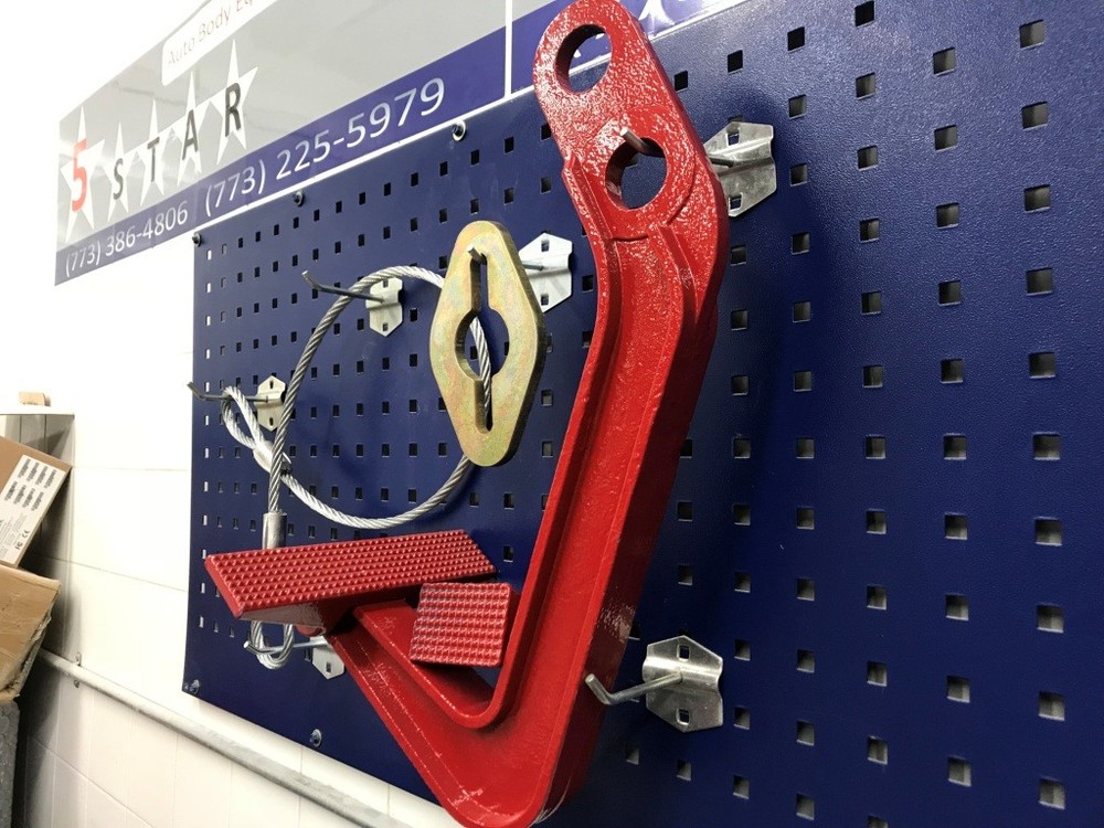 Mo-Clamp style Jumbo Deep Hook Set 6410 + steel cable + Pull Link Auto Body