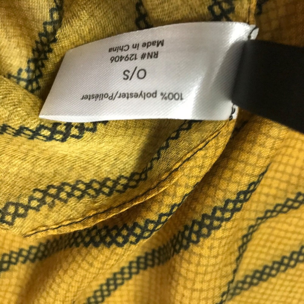 Venus Scarf Yellow Neck Lightweight 37” x 70” Rectangular Animal Print Leopard
