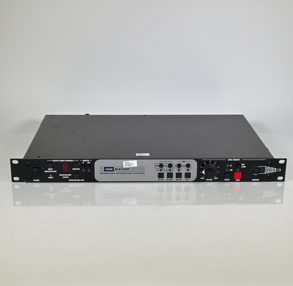 HME DX200 Wireless Intercom System Base Station w/ x8 ClearCom Headsets