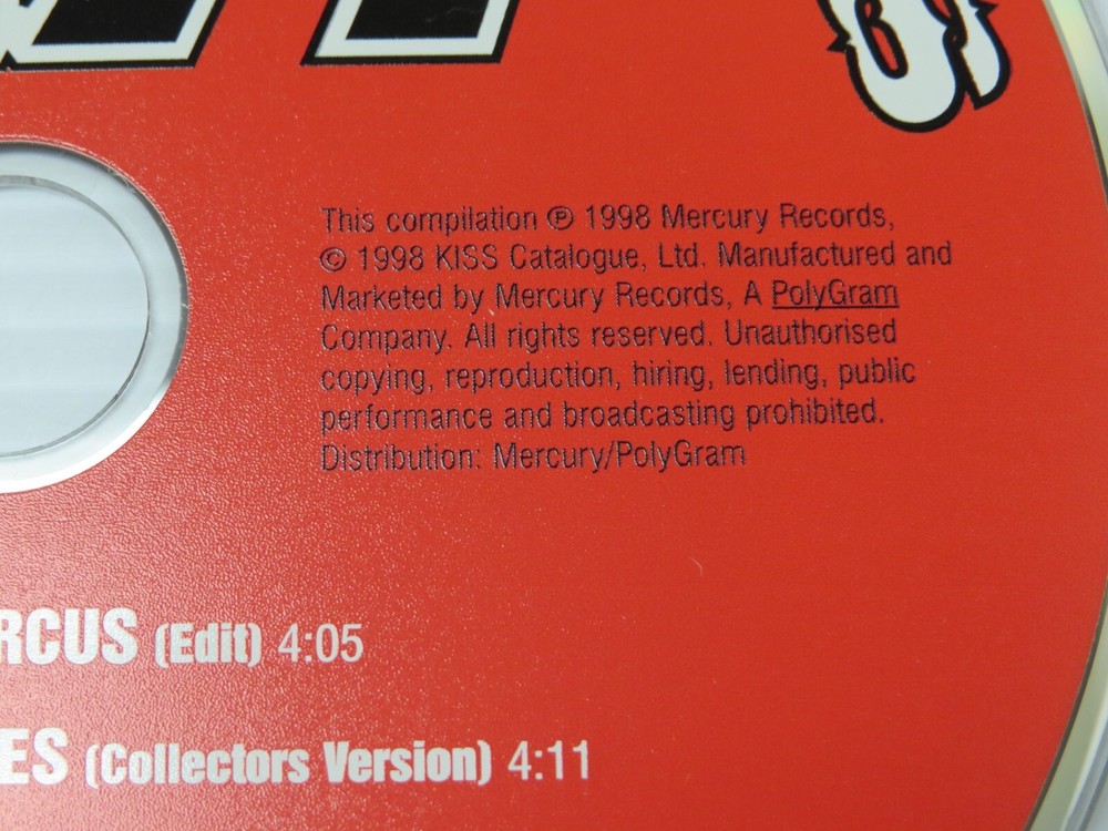KISS PSYCHO CIRCUS PROMOTIONAL 4 TRACK EP COMPACT DISC 1998 OFFICIAL MERCURY USA