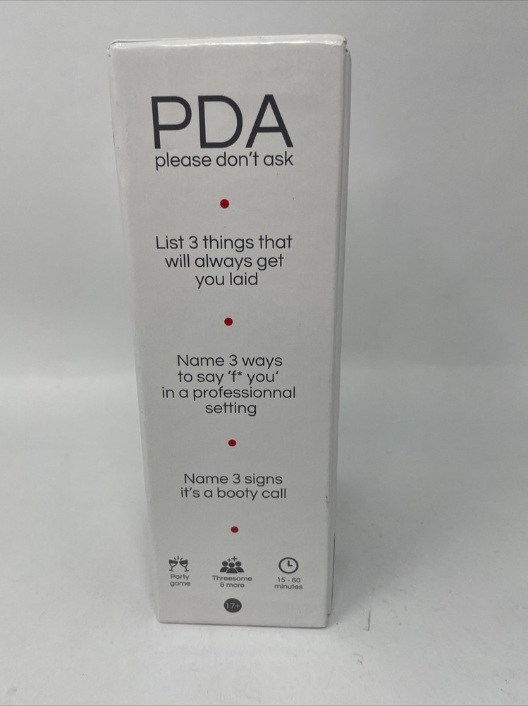 PDA Please Don’t Ask Fun Party Game Card