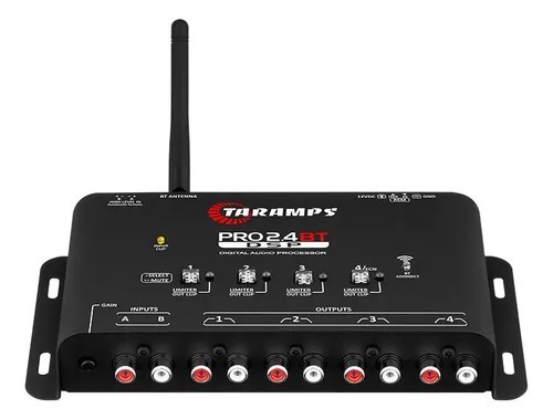 Digital audio processor Taramps Pro 2.4 BT Android Ios Bt Ble 5.4 Wi-fi Wireless