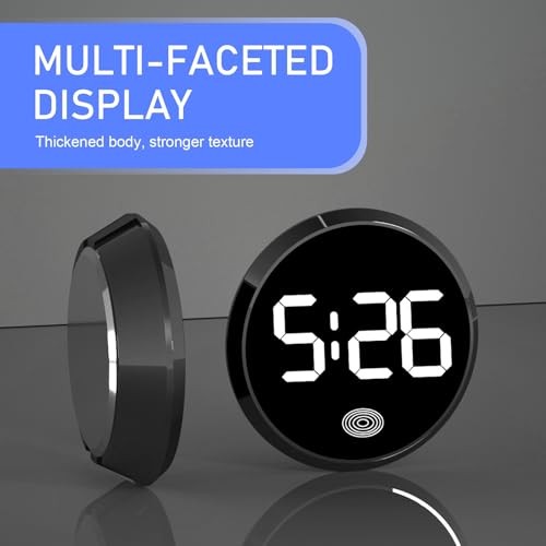 Car Digital Dashboard Clock, LED Time Luminous Touch High Definition 1 PC Red
