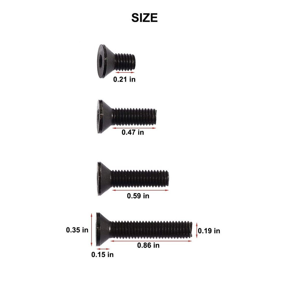 JIALITTE Quick Detach Swivels Stud Mount Base Adapter Kit with 4 Screws Black