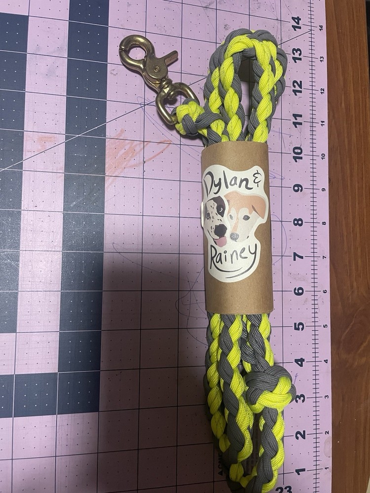 Dylan & Rainey 4 In Reflective Dog Leash with Snap Hook