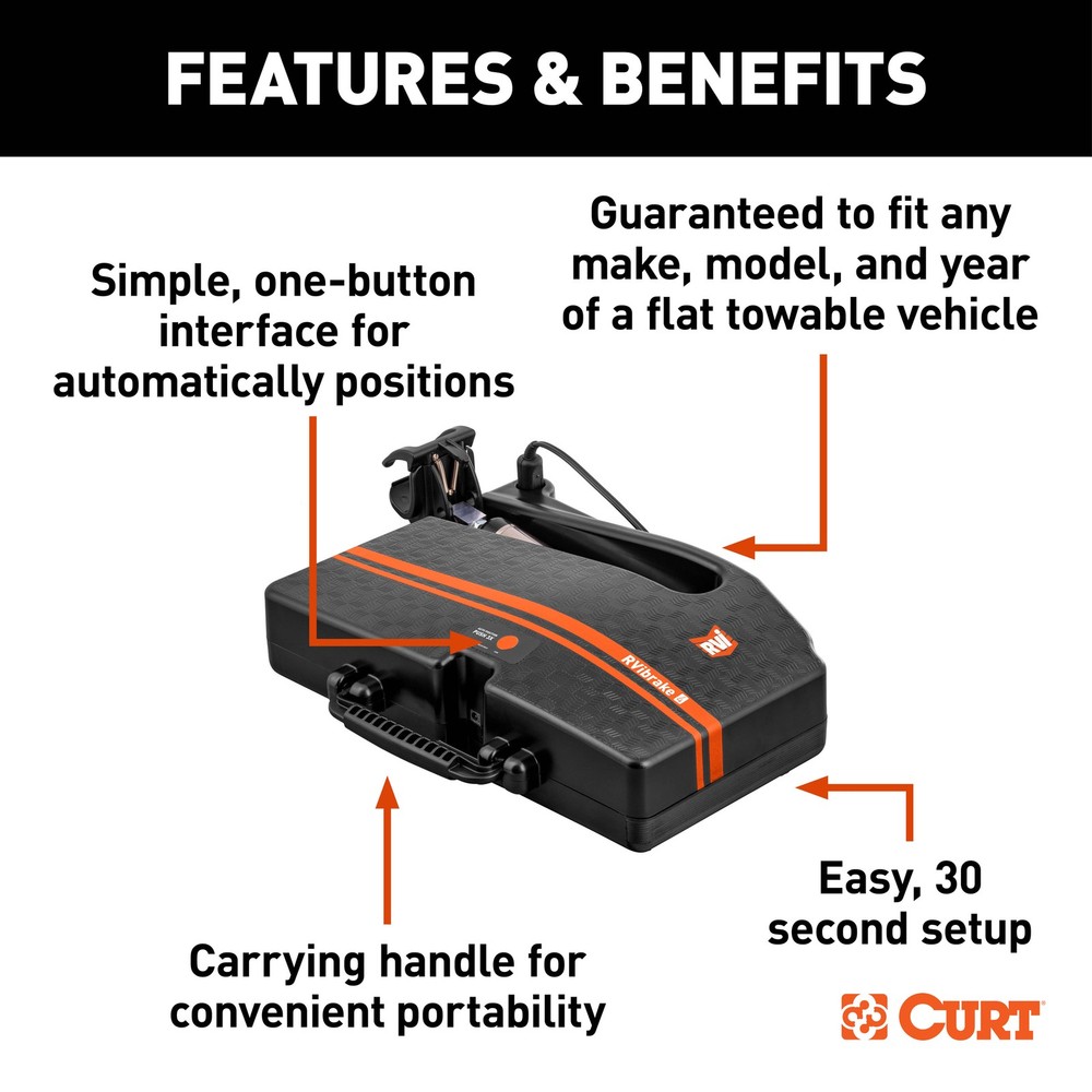 CURT RVibrake 4 Portable Flat Tow Brake System