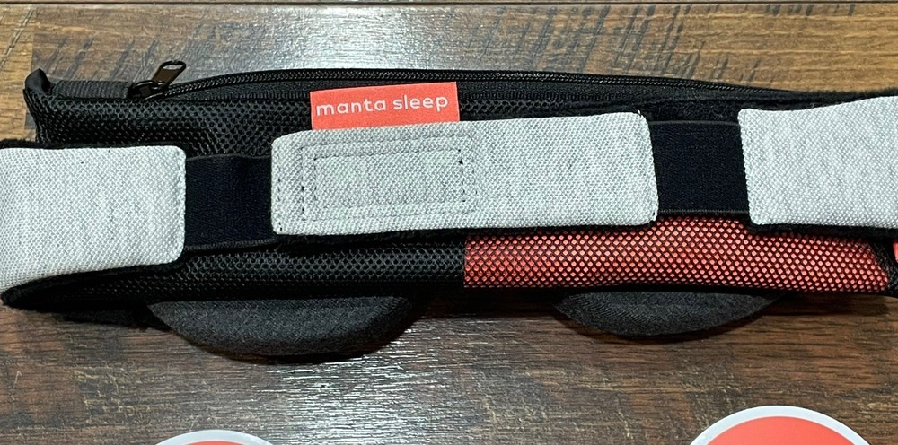 Manta Sleep Mask 100% Light Blocking Eye Mask Zero Pressure Gray