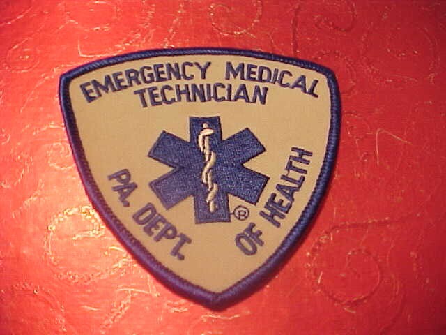 PENNSYLVANIA E.M.T.  PATCH SHOULDER SIZE UNUSED