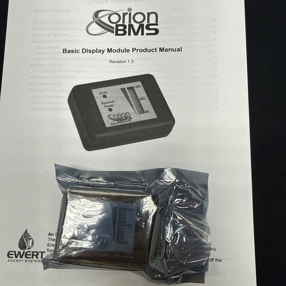 Orion BMS Basic Display Module