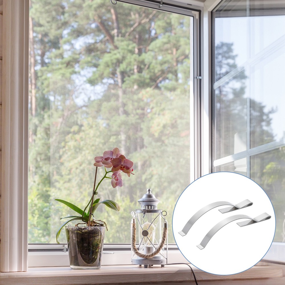 20Pcs Window Screen Tension Spring Corner Mount Flat Window Spring Clips