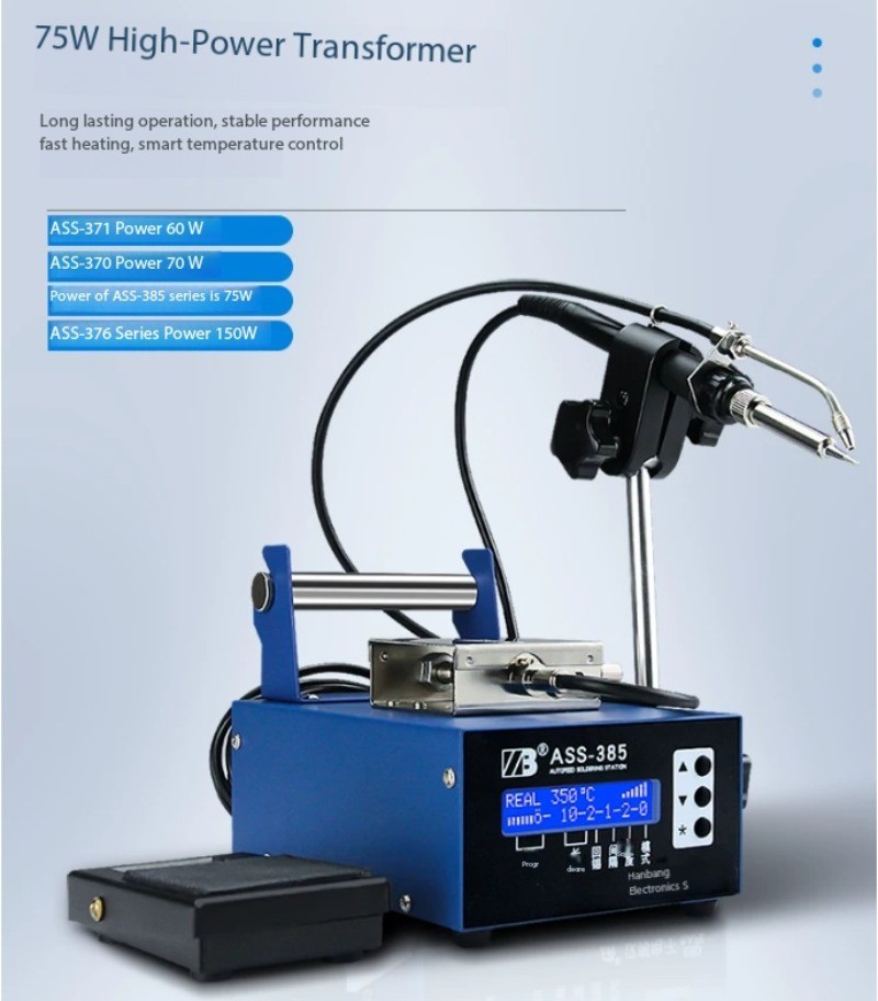 Automatic Solder Feeder Soldering Iron / Fully Automatic Soldering Machine