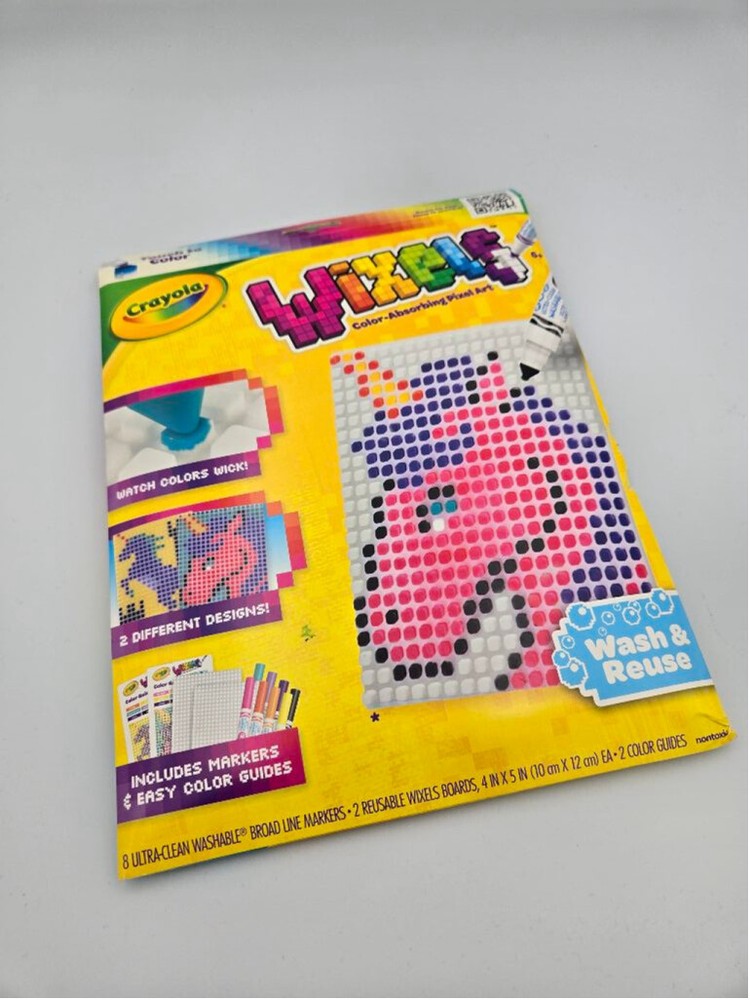 Crayola Wixels Art & Craft Unicorn Pink Multicolor Opened Complete New (A-14)