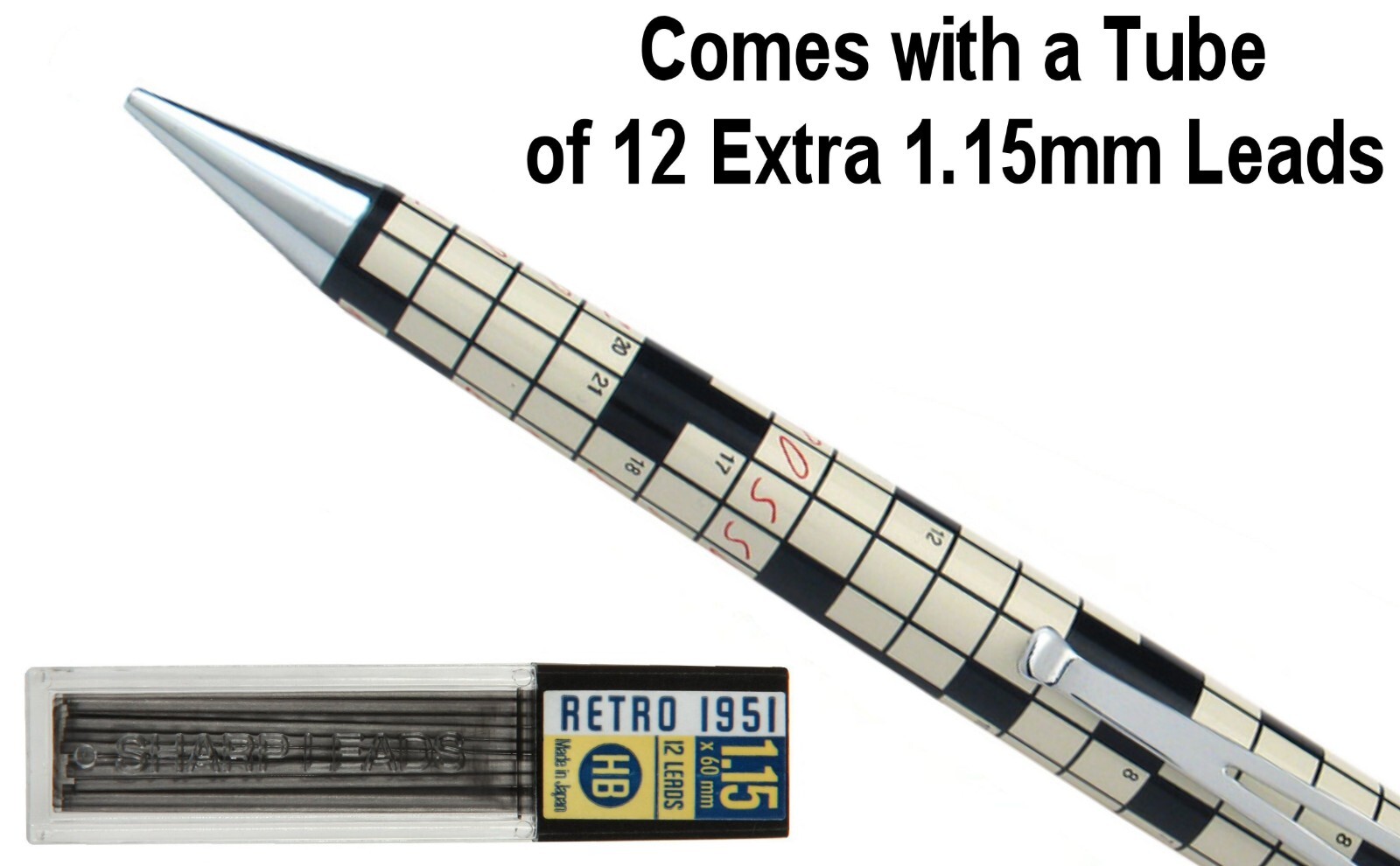Retro 51 Crossword 1.15 mm Mechanical Lead Pencil #VRP-1545
