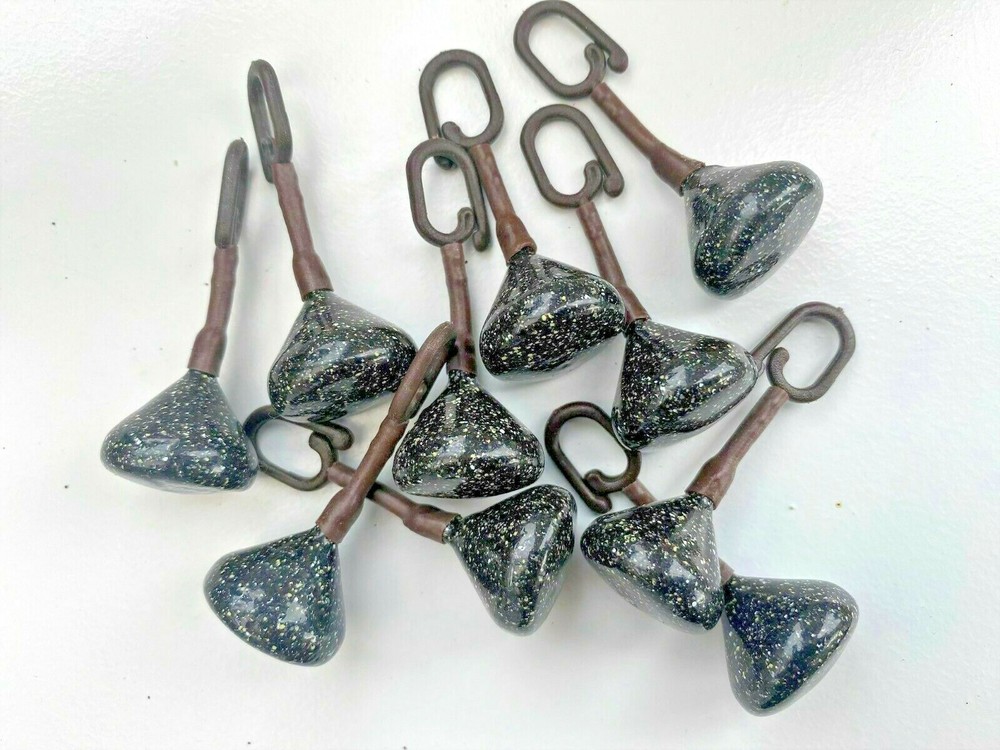 10 pack Carp back leads 30 grams weights smooth coating many colours available
