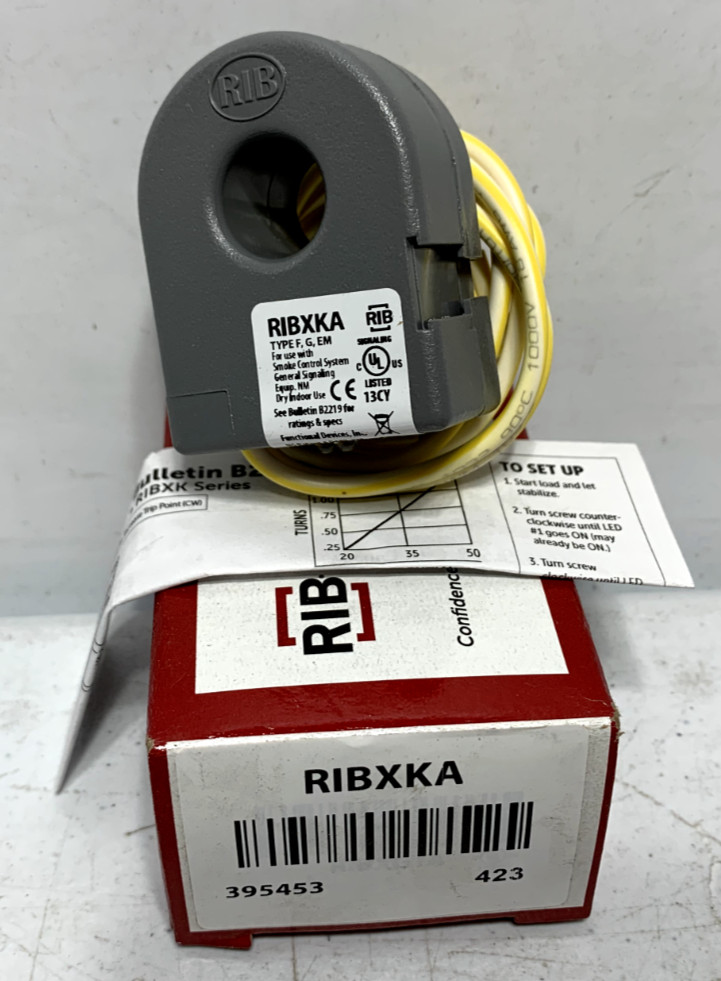 Functional Devices RIBXKA Current Sensor Switch Solid Core Adjustable 0.50-150A