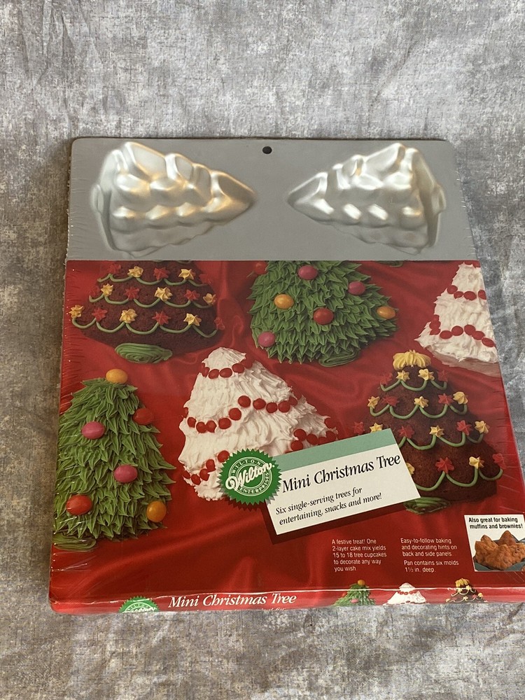 Wilton Mini Christmas Tree Cake Pan Unopened