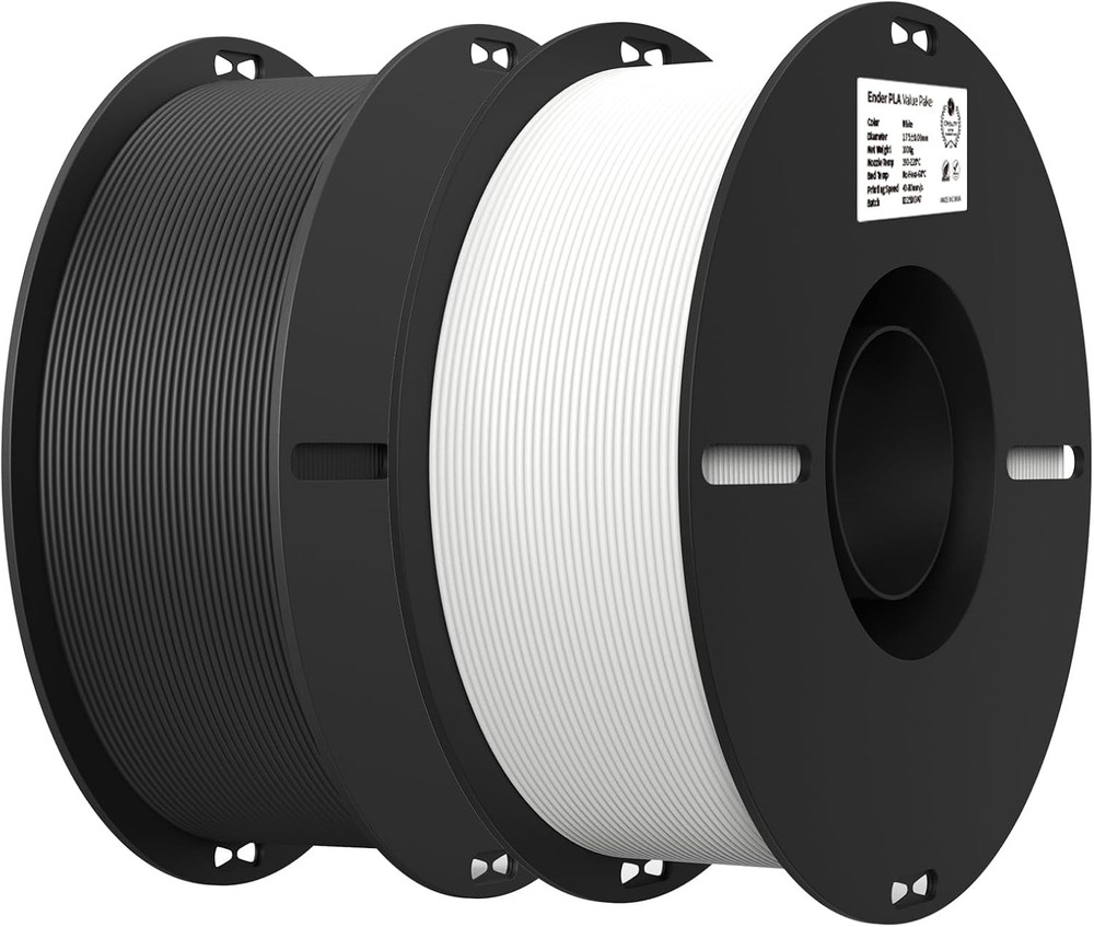 Creality PLA Filament Bundle 1.75mm 2kg Black & White