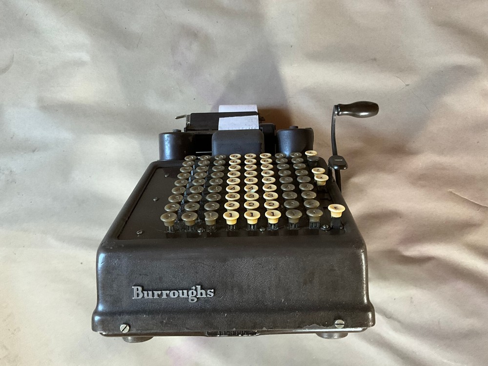 1948 Burroughs "Class 9" portable Adding Machine with subtraction