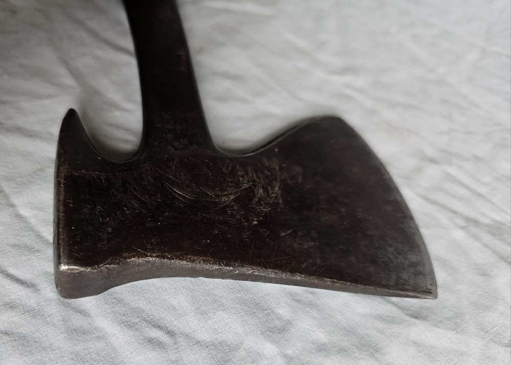 1920's antique Estwing UtilAx Trapper axe puller crate hammer 3 Rivet handle
