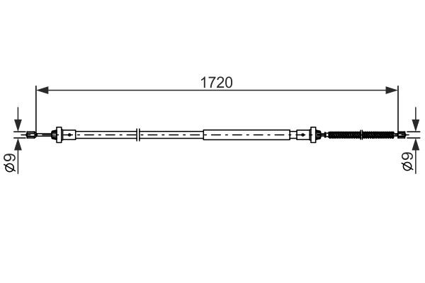Cable Pull, parking brake BOSCH 1987482831