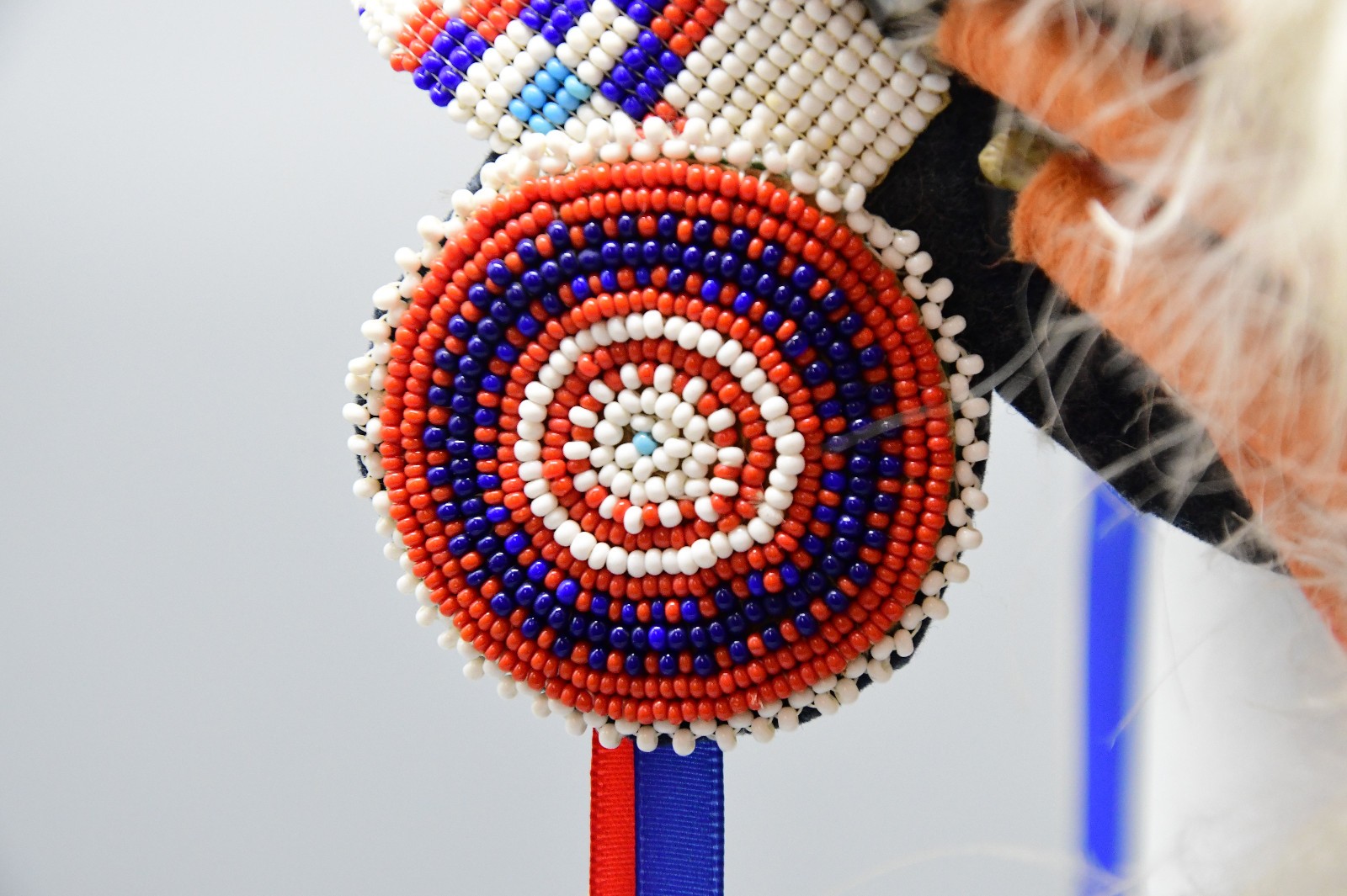 Sioux War Bonnet Beaded Immitation Eagle Feathers 1940s