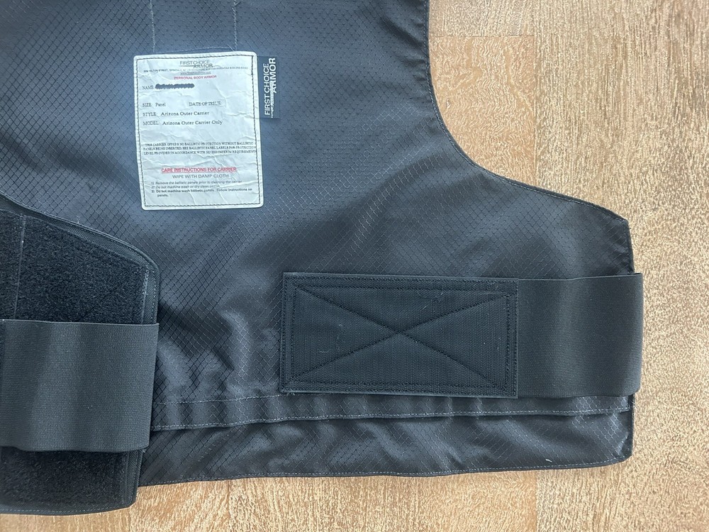 First Choice Armor Outer Carrier Vest - Tactical Panel Pre-Owned
