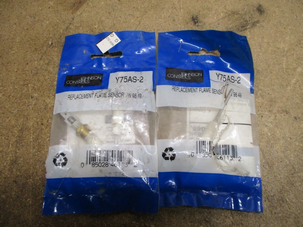 NEW JOHNSON CONTROLS Y75AS-2 REPLACEMENT FLAME SENSOR 3-PACK