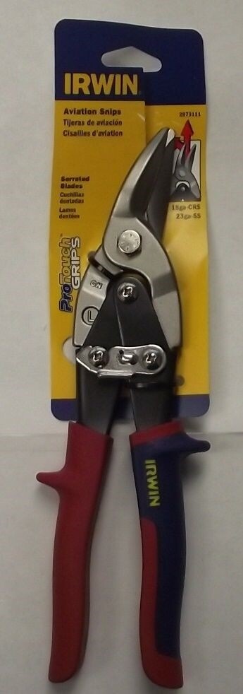 Irwin Industrial Tools 2073111 10" Aviation Snips With Compound Leverage Handle