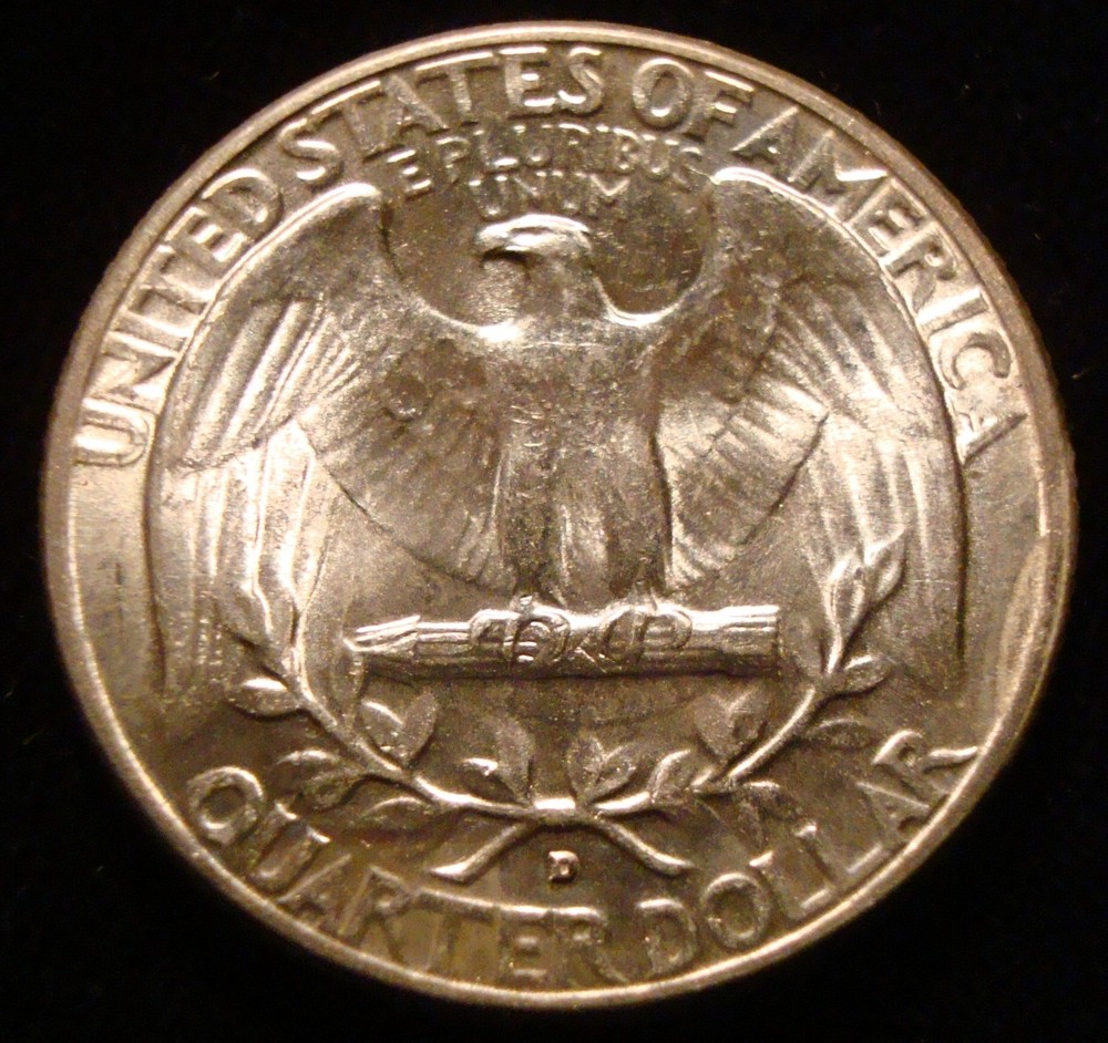 1945-D Washington quarter UNC